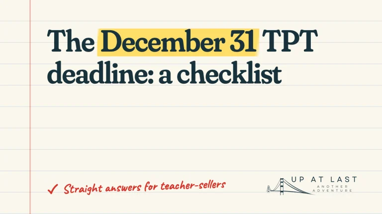 The December 31 TPT deadline: a checklist for Premium sellers